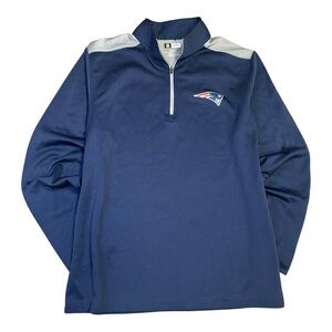 New England Patriots 1/4 Zip Pullover‎ Sweatshirt Men’s XL NFL Team Apparel.
